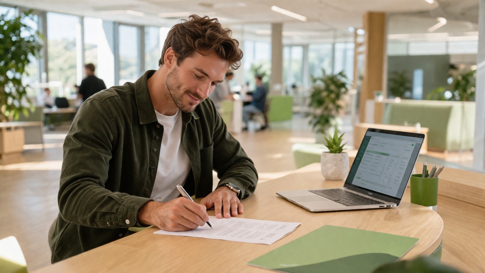 Signature d'un contrat de domiciliation d'entreprise à Montpellier chez CDG Services, centre agréé Hérault